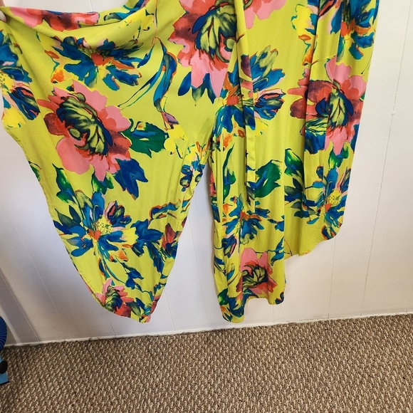 Ivy Street Funky Cropped Whimsy Jumpsuit Sleeveless Flowy Summer Dress Size 2X - Picture 4 of 13